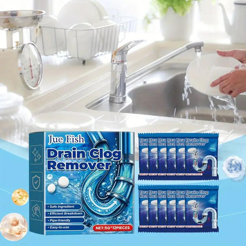 Pipe Dredging Effervescent Tablets, Dissolve Blockages & Deodorize Drains