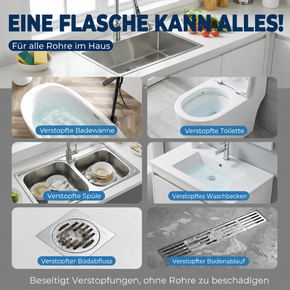 Pipe Dredging Effervescent Tablets, Dissolve Blockages & Deodorize Drains