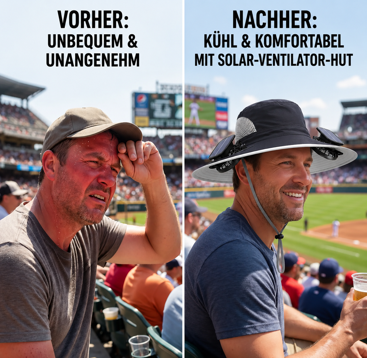 Bleiben Sie kühl. Genießen Sie jeden Moment im Freien.