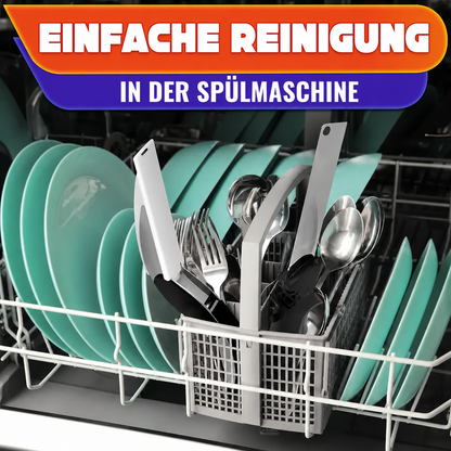 2-in-1 Küchenschere mit Schneidebrett, 24 cm, abnehmbare Lebensmittelschere aus Edelstahl, Gemüseschneider mit Sicherheitsverschluss, ideal für Obst, Gemüse und Käse