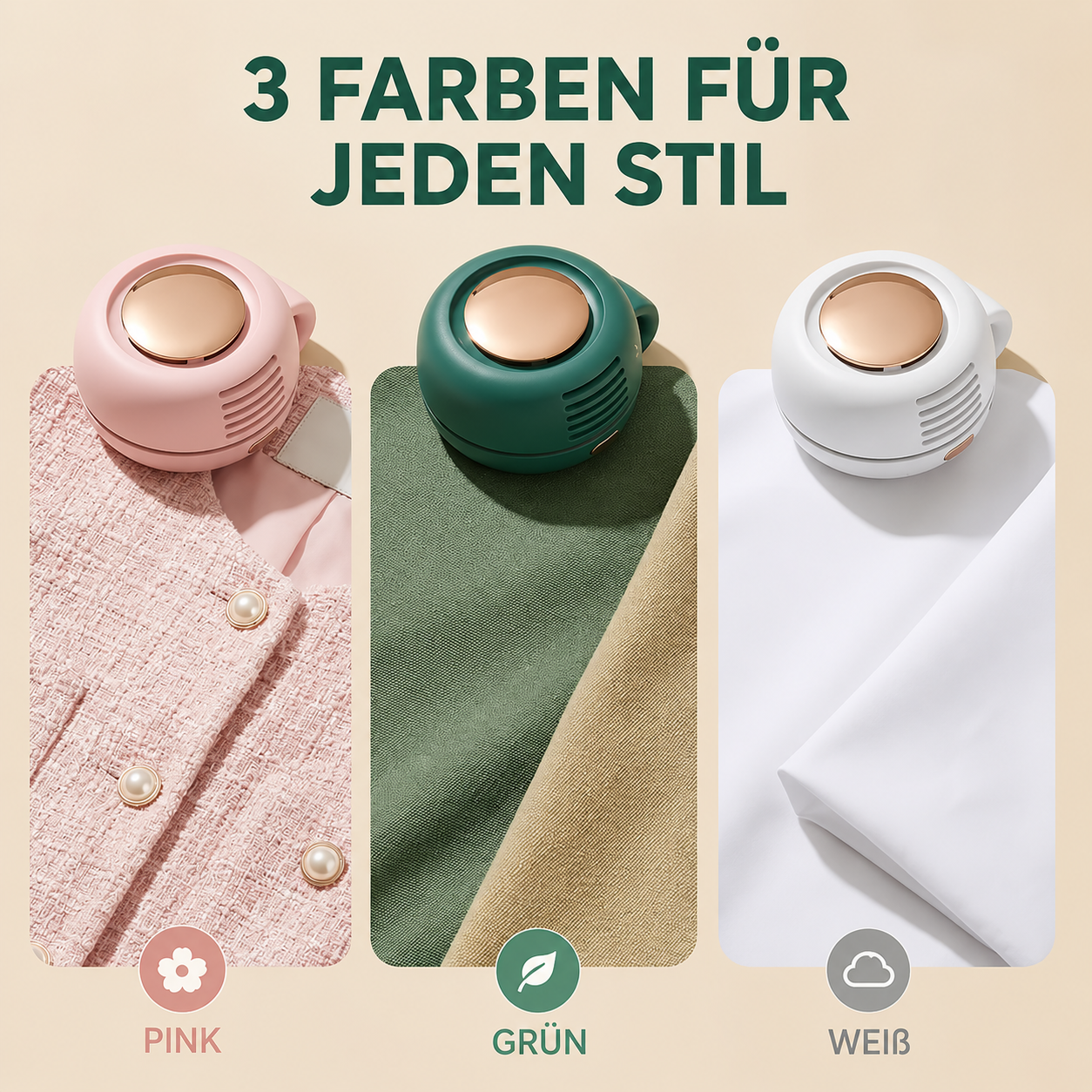 Tragbarer Bladeless Clip-Ventilator – Leiser Mini-USB-Ventilator mit 3 Geschwindigkeitsstufen, Wiederaufladbar, Verstellbar für Reisen, Büro, Sport und Outdoor-Aktivitäten